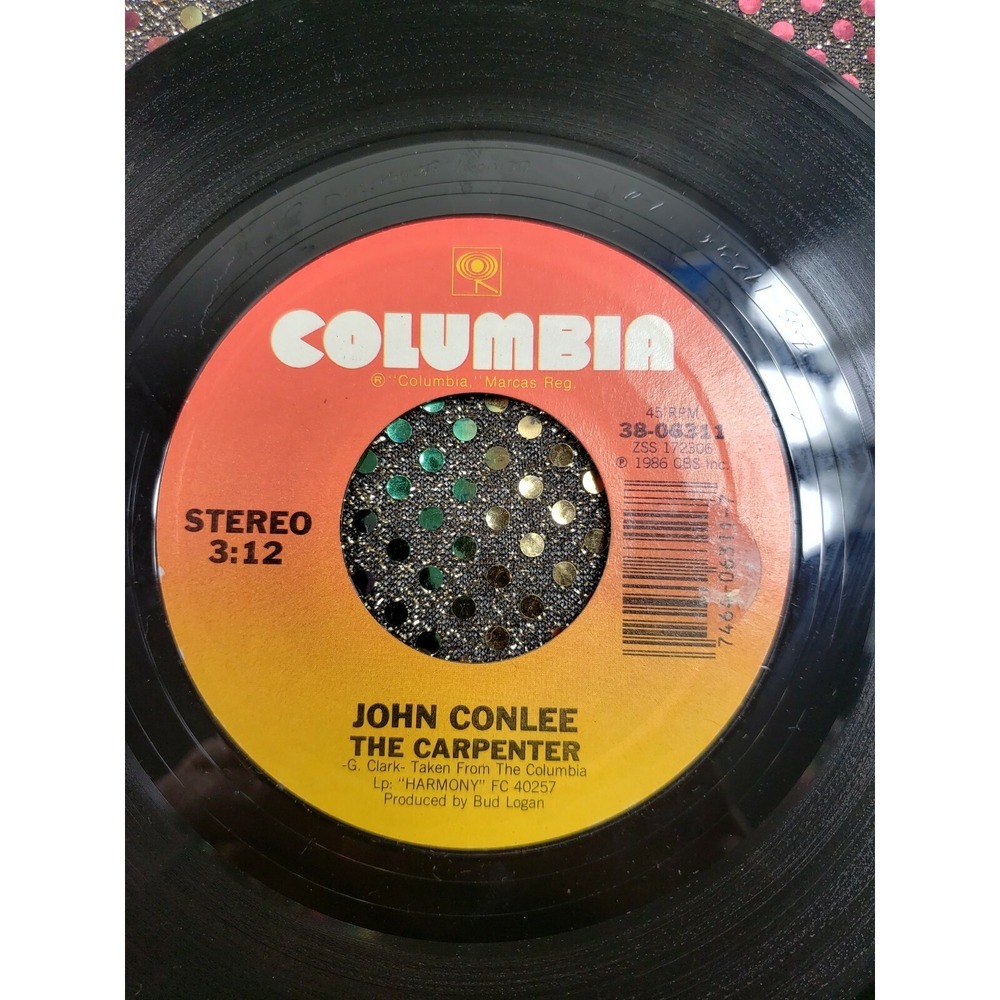 John Conlee : The Carpenter / I'll Be Seeing You 7" 45RPM Record‎ 1986 M2